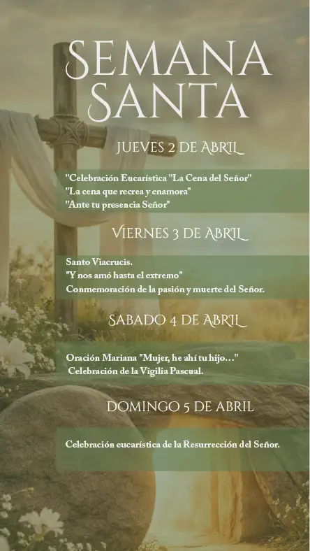 Programación Semana Santa - Hospedería Duruelo